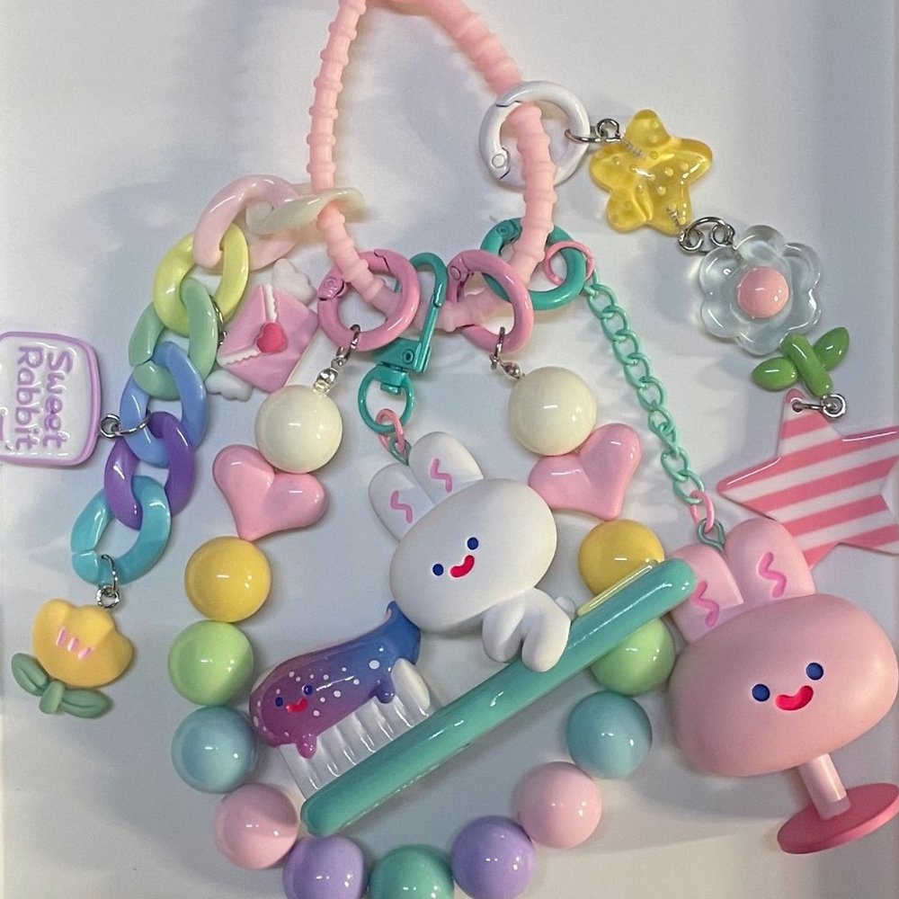 Handmade keychain, which can be ordered directly from stock
